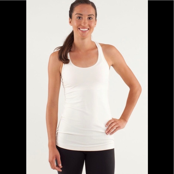 lululemon athletica Tops - Lululemon Cool Racerback Tank Polar Cream Size 4